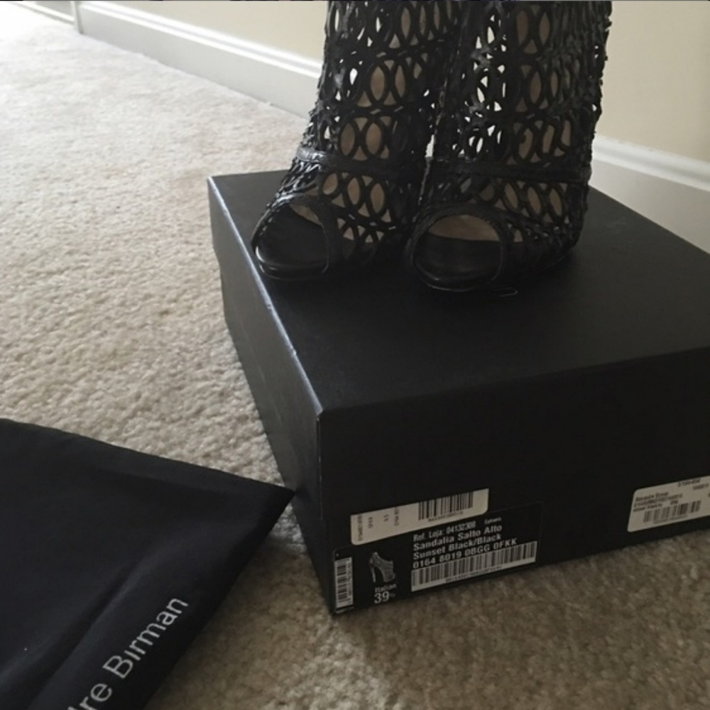 Alexandre Birman Python Cage Bootie Heels - image 2